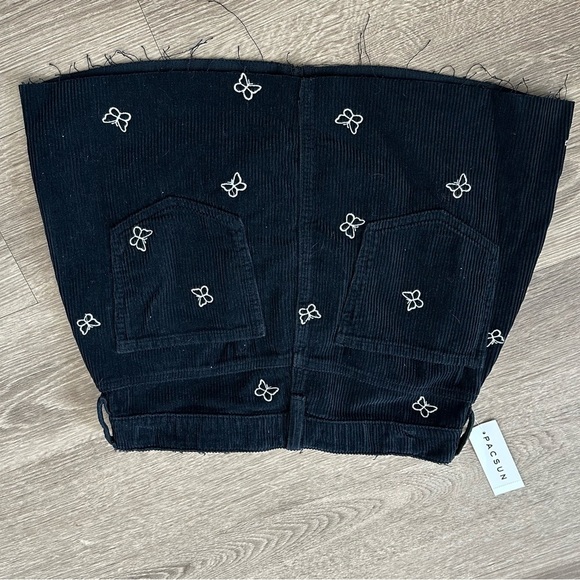 PacSun Black Embellished A-Line Mini Skirt - Picture 3 of 3